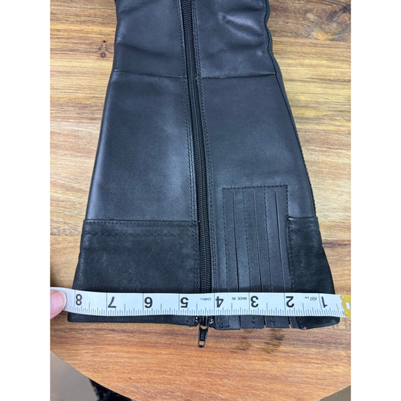 Women's Clarks Black Leather Knee-High Boots Size 9 - Picture 12 of 13
